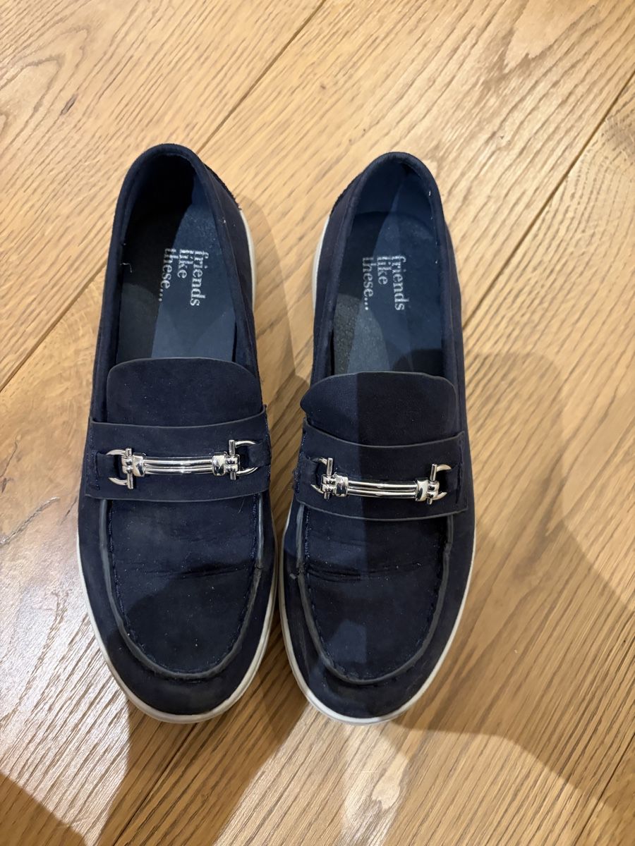 Damenschuhe: Mokassins dunkelblau – Gebraucht aus Kaltbrunn von Milush12 1