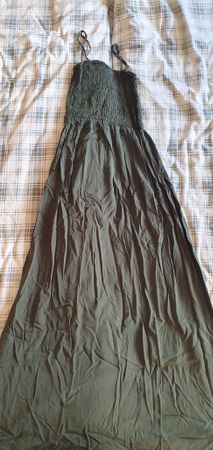 Sommerkleid lang Chicorée - Grösse XS