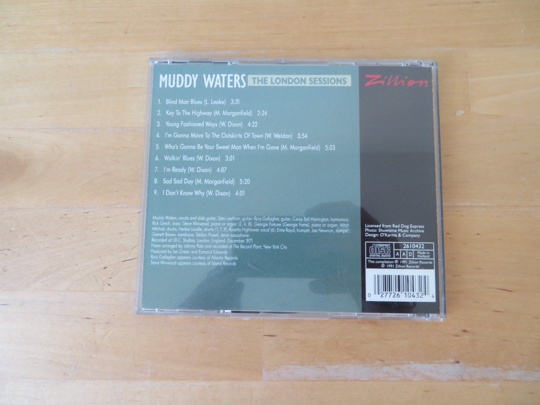 CDs: MUDDY WATERS "The London Sessions" – Gebraucht aus zürich von Goldimmund 2
