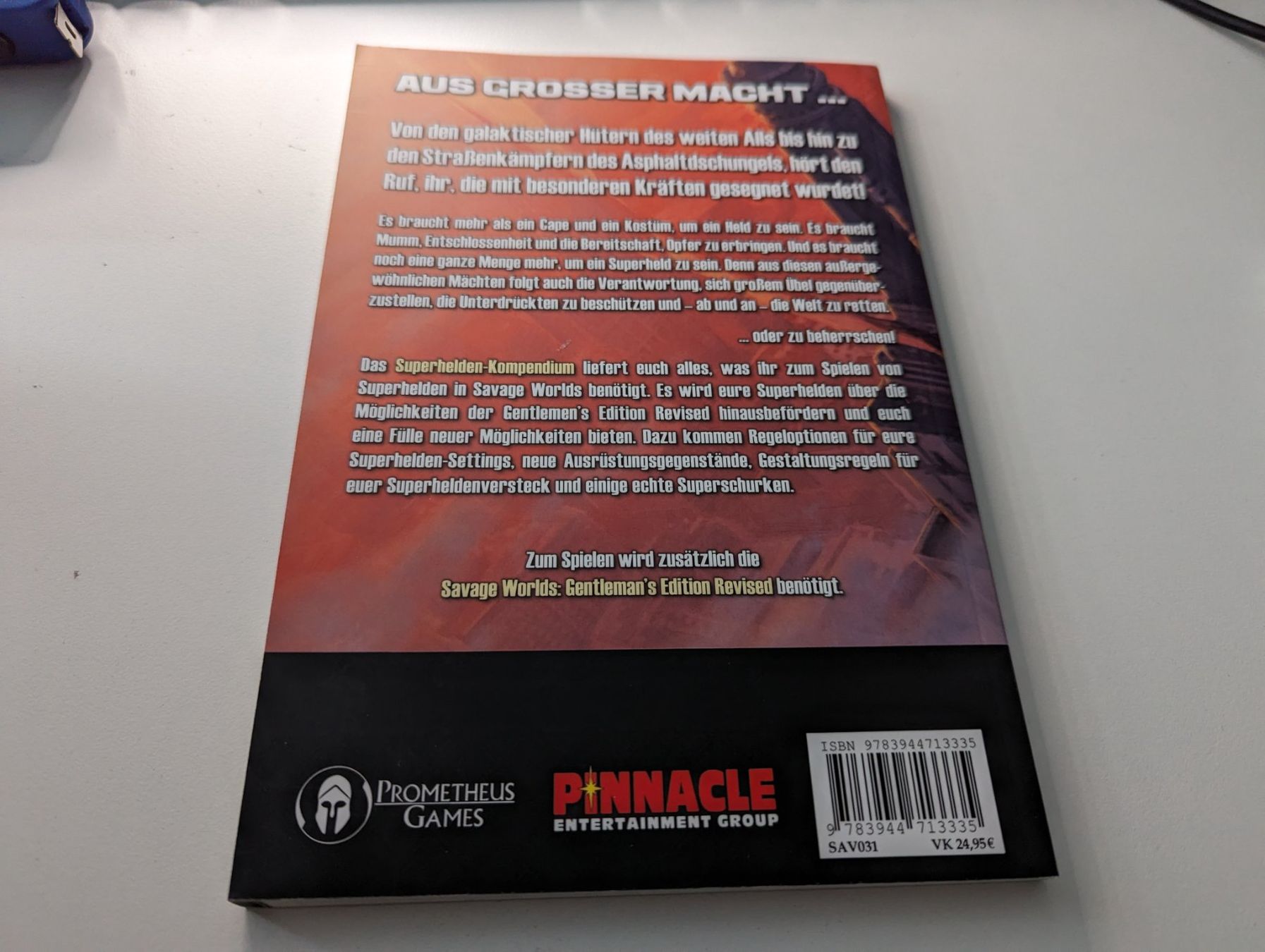 Libri: Superhelden Kompendium - Savage Worlds Buch – Usato da Hünenberg See venduto da SpecialEditionGaming 1