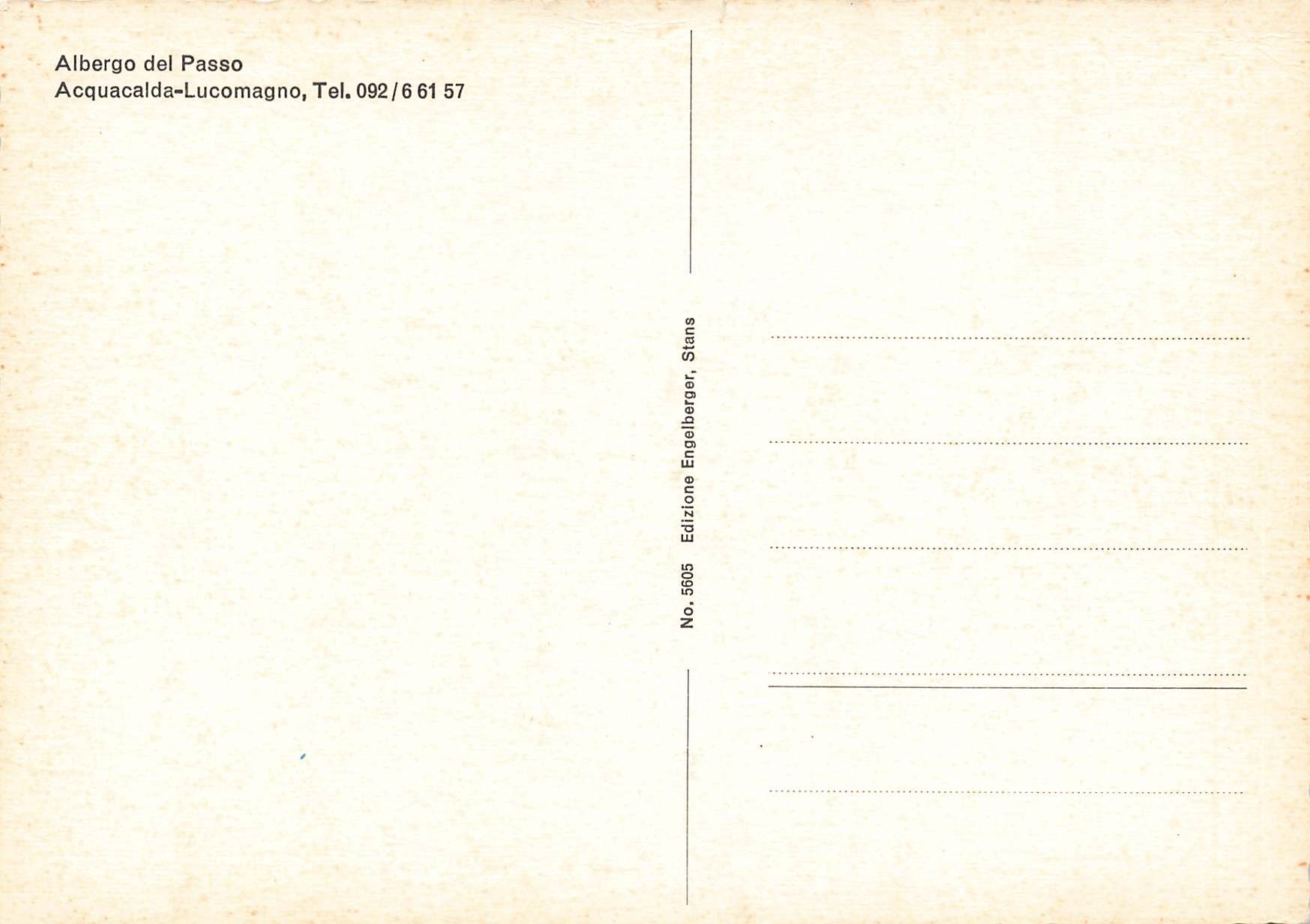 Cartoline postali: Acquacalda Lucomagno Val di blenio – Usato da Biasca venduto da Blenio71 1