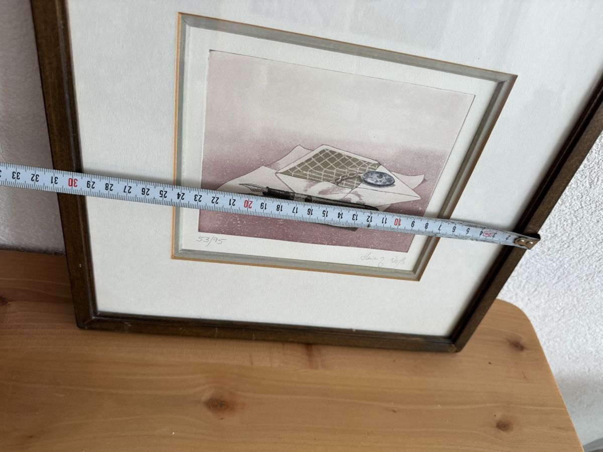 Gemälde: Heinz Voß  Original Radierung Kunst – Gebraucht aus Morges von SevArt 6