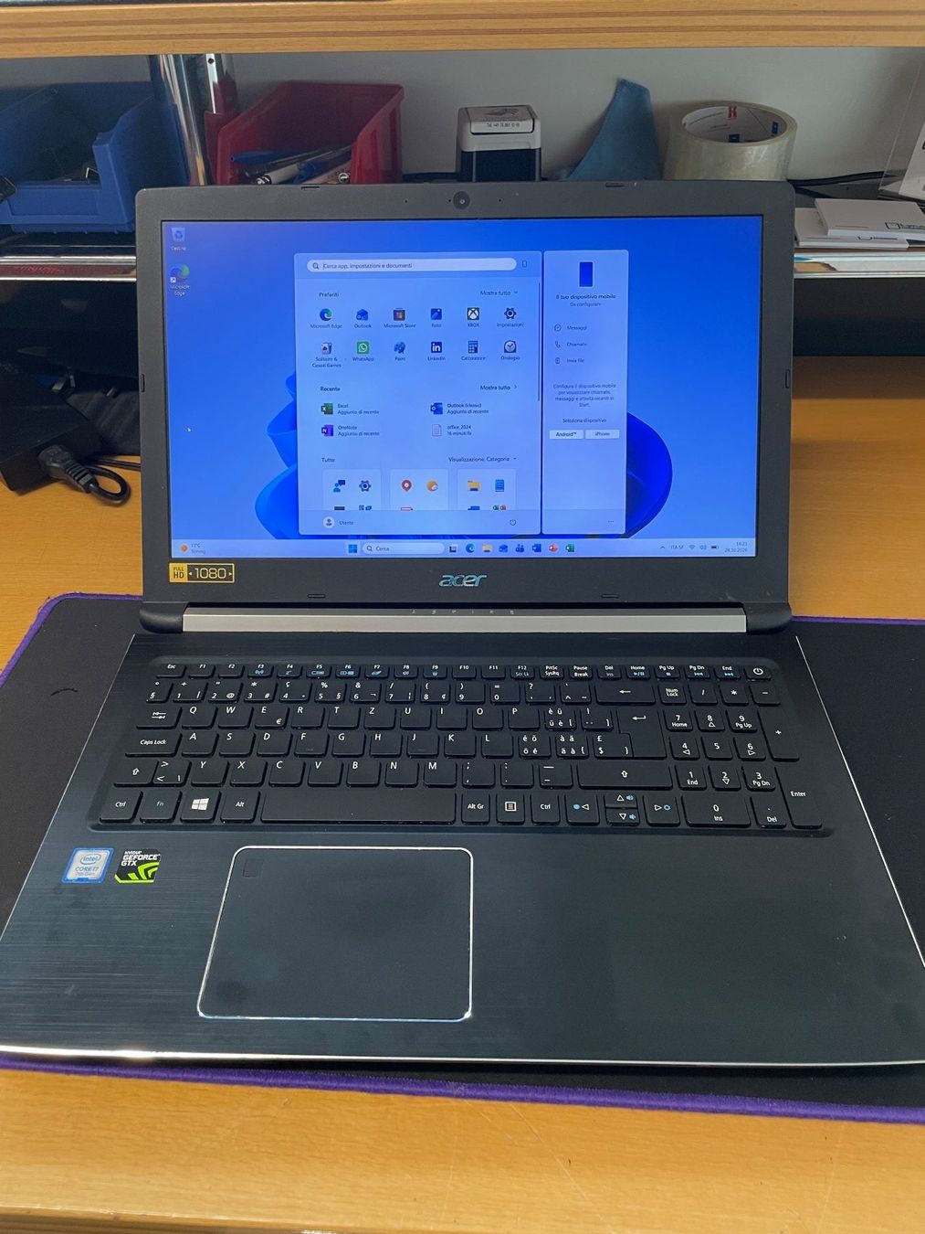 Notebook Acer N17C2, i7-7700HQ , 32GB RAM (Gebraucht) in Agno für CHF ...