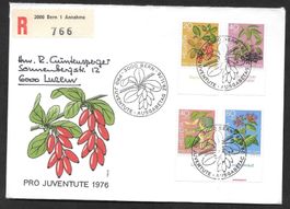 R-FDC Pro Juventute Serie 1976 J257-J260 ET 29.11.1976 Tabs