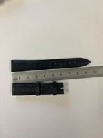 Blancpain Leder Armband Strauss 14x12 mm black