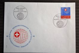 1966 FDC Sondermarke Die 5. Schweiz