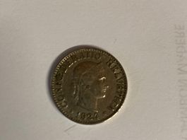 Pièce de 10 cts suisse 1924 - Helvetia