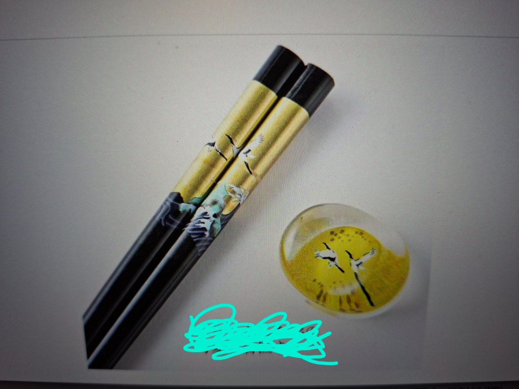 Set di posate: Made in Japan lacquerware Chopstick & rest/Stäbchen set!! – Nuovo (secondo la descrizione) da Goldach venduto da mamakotzi 9