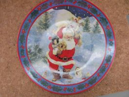 Weihnachtsteller  Weihnachtsmann neuwertig