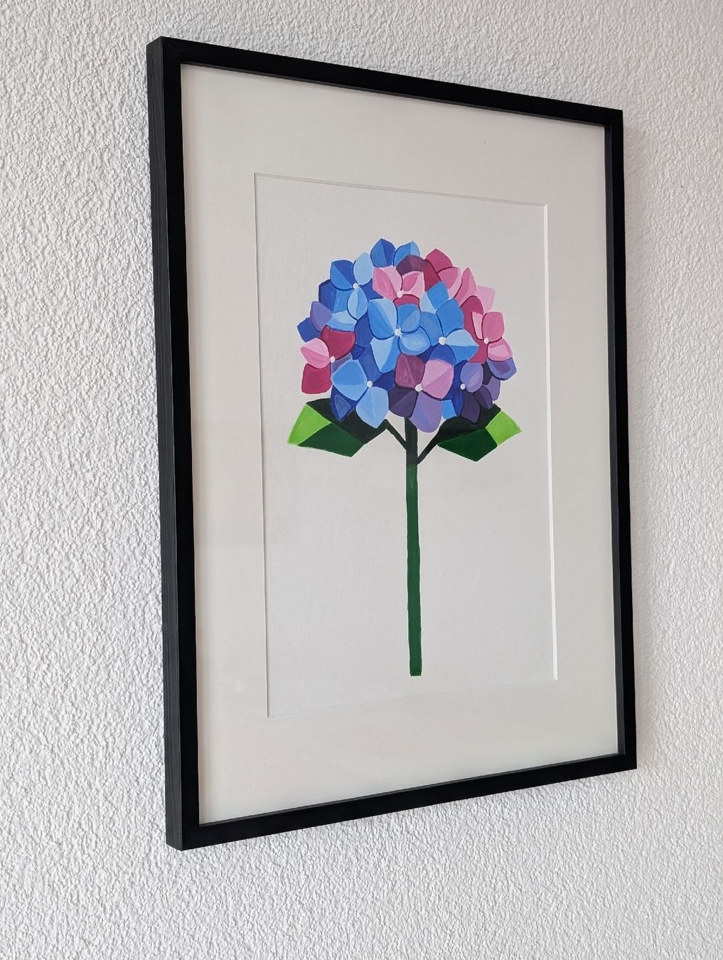 Gemälde: Hand Painted Hydrangea painting – New – Neu und originalverpackt aus Winterthur von LaVieColor 4