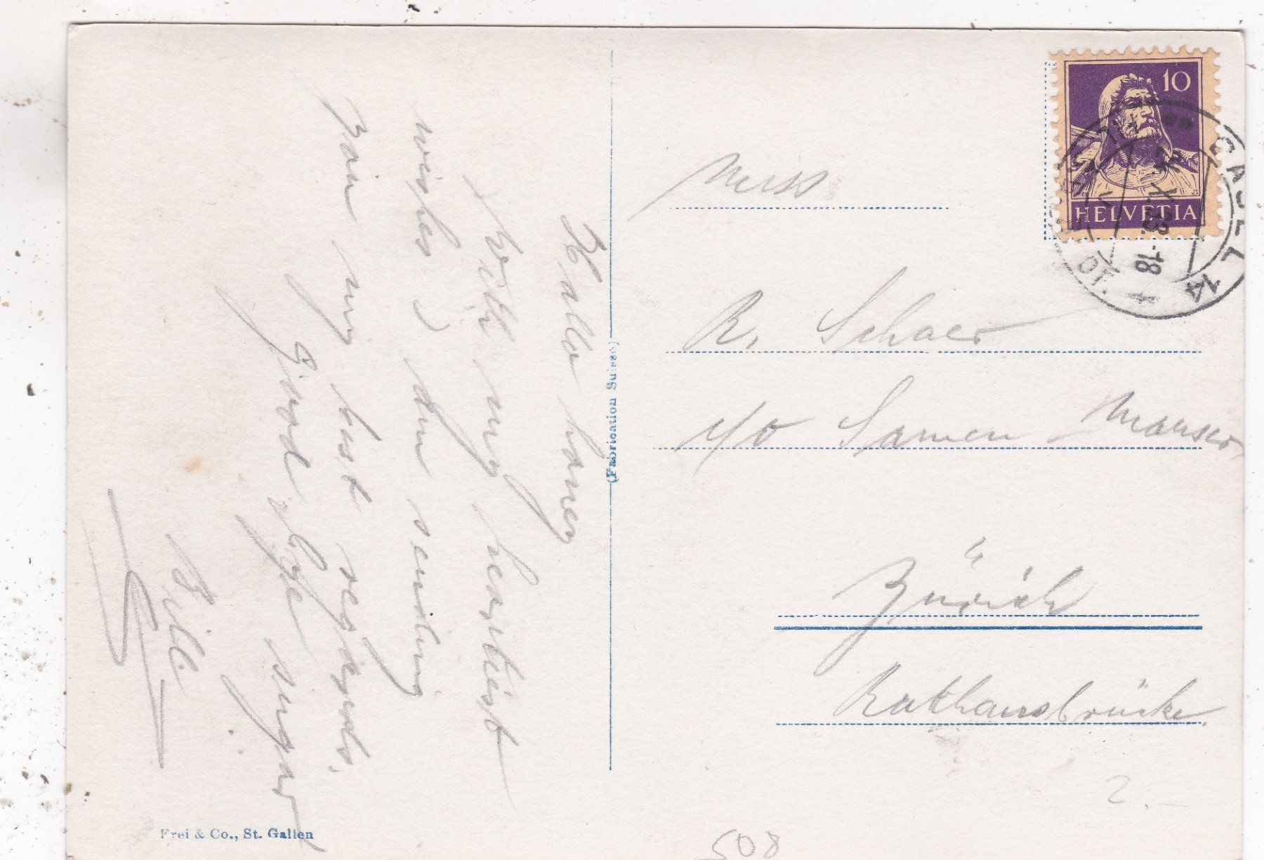 Cartoline postali: Basel mittlere Rheinbrücke 1933 – Usato da Herisau venduto da Lisegrat2008 1