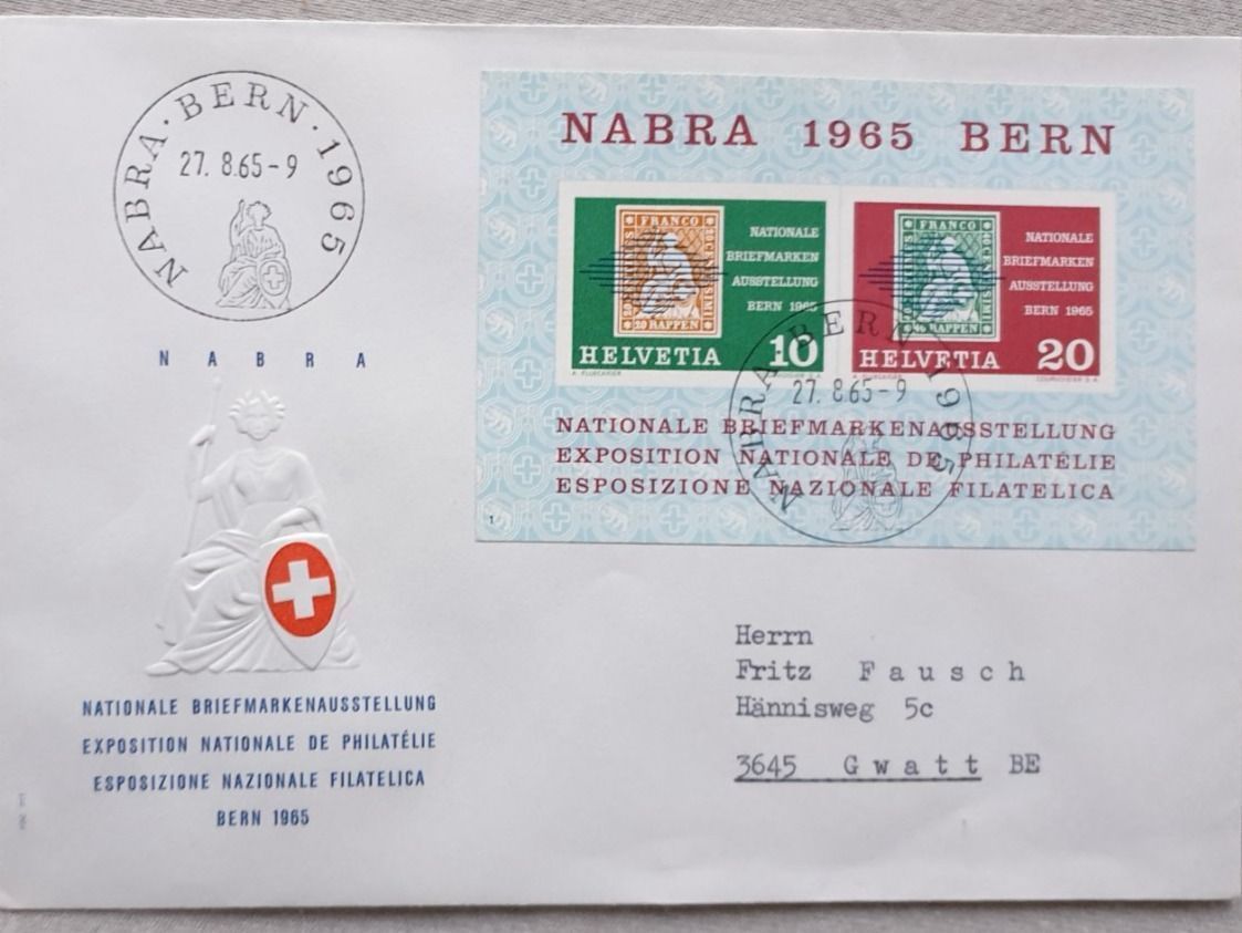 Tutti i francobolli: (525) NABRA 1965 BERN – Usato da Schwarzhäusern venduto da Inot3