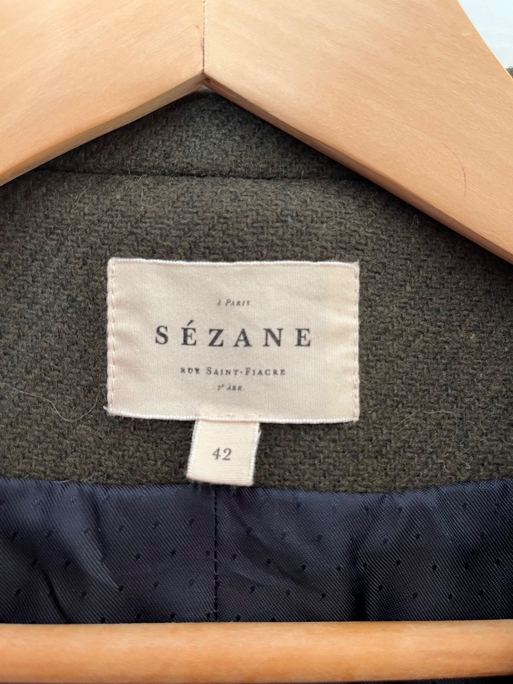 Sezane Cappotti: Manteau Sézane kaki – Usato da Choulex venduto da cla_wkw2 3