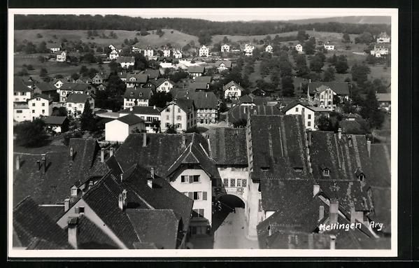 Cartoline postali: AK Mellingen /Arg., Teilansicht mit Tor – Usato da Berlin venduto da bartko-reher