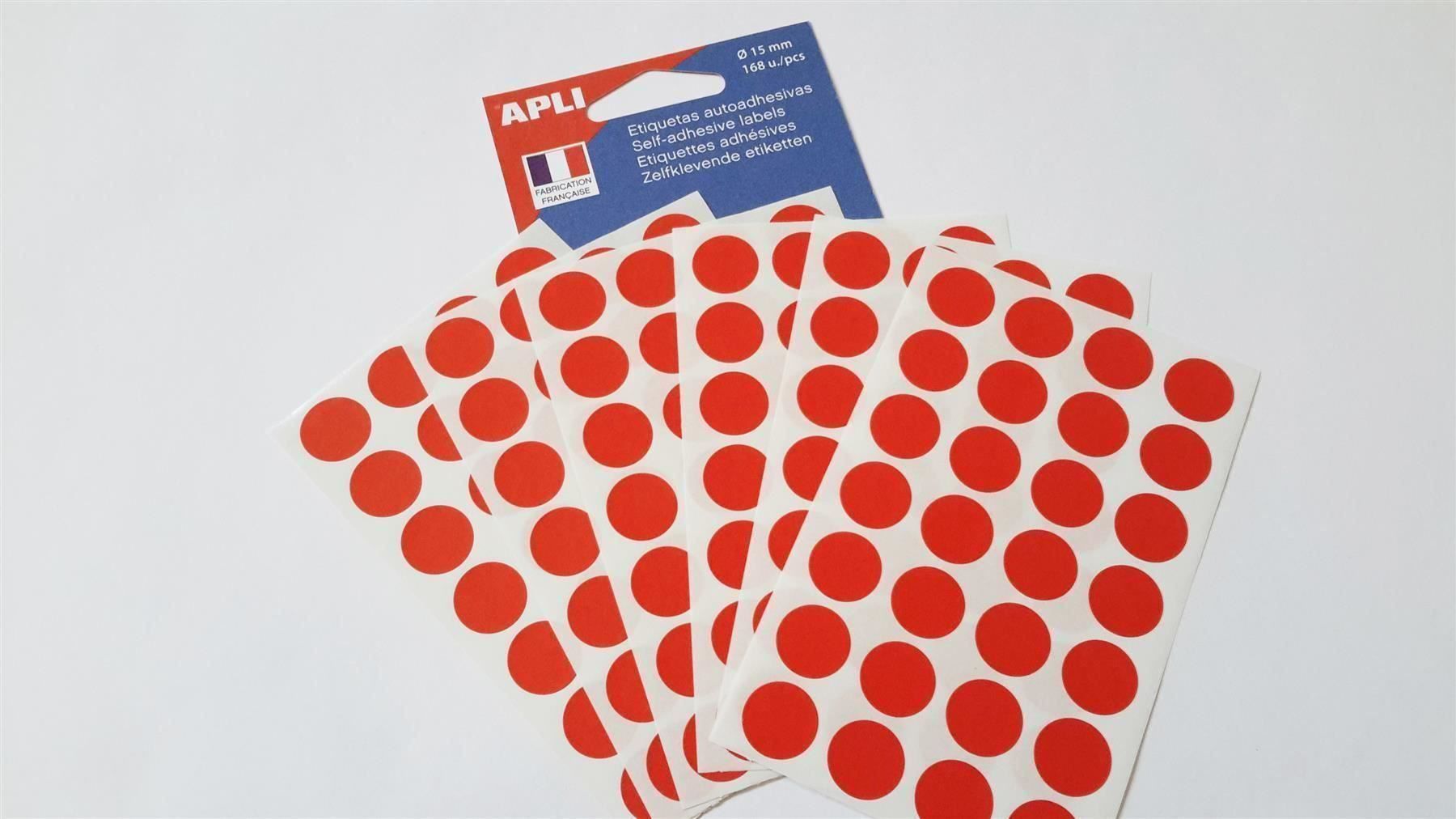 Sticker: Markierungspunkte, rot, 15mm, 168 Stück – Nuovo e nell'imballaggio originale da St. Gallen venduto da cointec 4