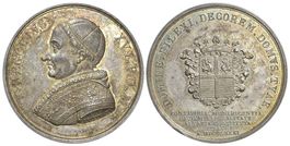 b- Rom, Gregor XVI., Silbermedaille 1831, RRR!