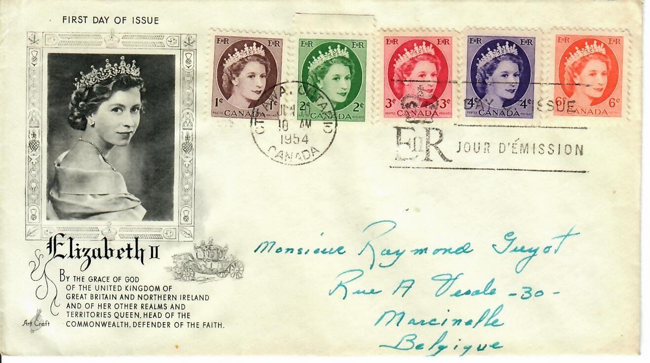 Alle Briefmarken: Brief, Kanada – Gebraucht aus Hochdorf von Ziegel-16
