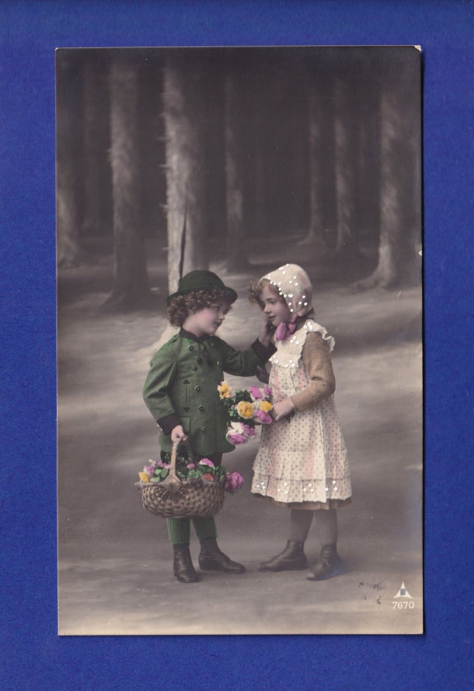 Cartoline postali: ENFANT - Joli petit couple – Usato da Pully venduto da nicecards-shop