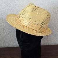 Damen Herren Pailletten Partyhut