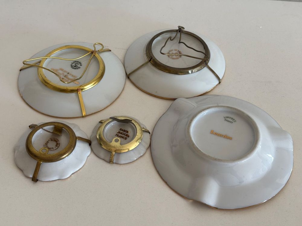 Lot de 5 assiettes miniatures en porcelaine de Limoges (Gebraucht) in ...