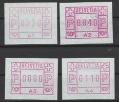 1976 erste Serie postfrisch in den damaligen Portostufen