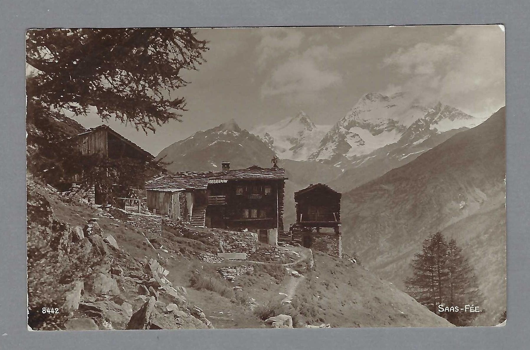 Cartoline postali: 1920, SAAS-FÉE – Usato da Pura venduto da ulisse1957