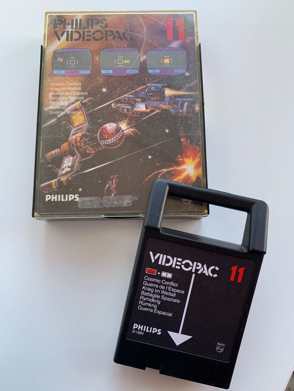 Spiele: Philips Videopac: 11 - Krieg im Weltall – Gebraucht aus Kaiseraugst von Marsupower
