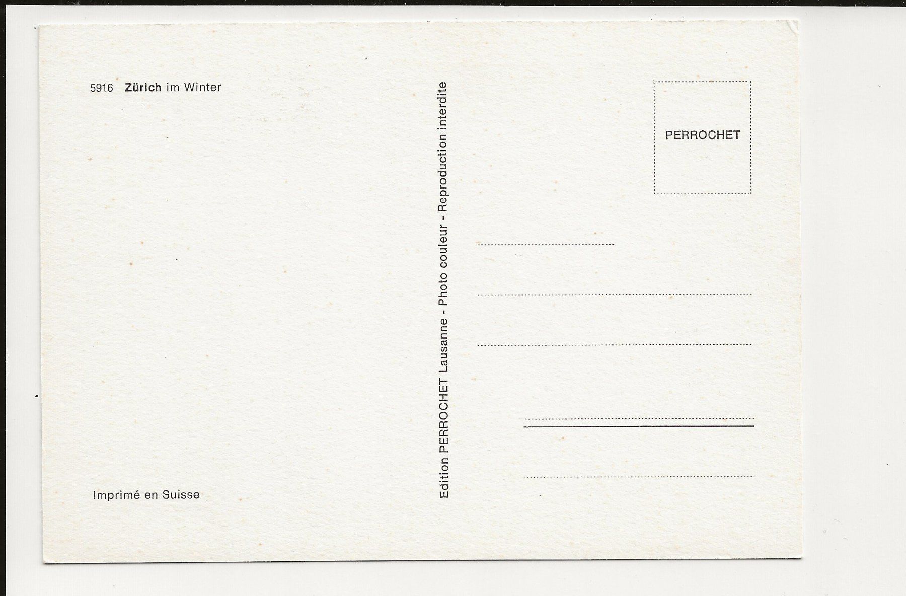 Cartoline postali: AK ca. 1975 Zürich im Winter – Usato da Greifensee venduto da 315WDO 1