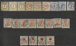 Timbres Suisse Helvetia divers