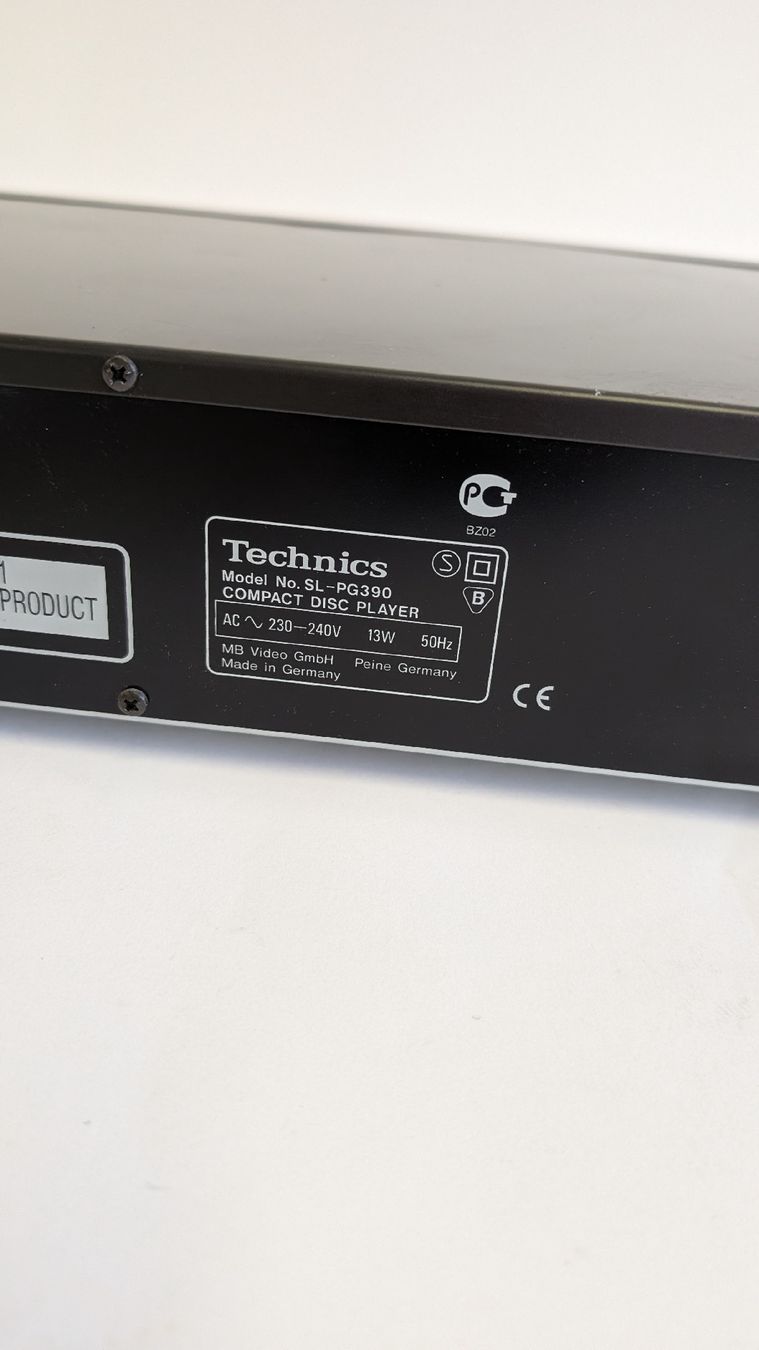Technics Audio- & Mediensysteme: Technics Compact Disc Player SL-PG390 – Gebraucht aus Olten von Sandro-W 3