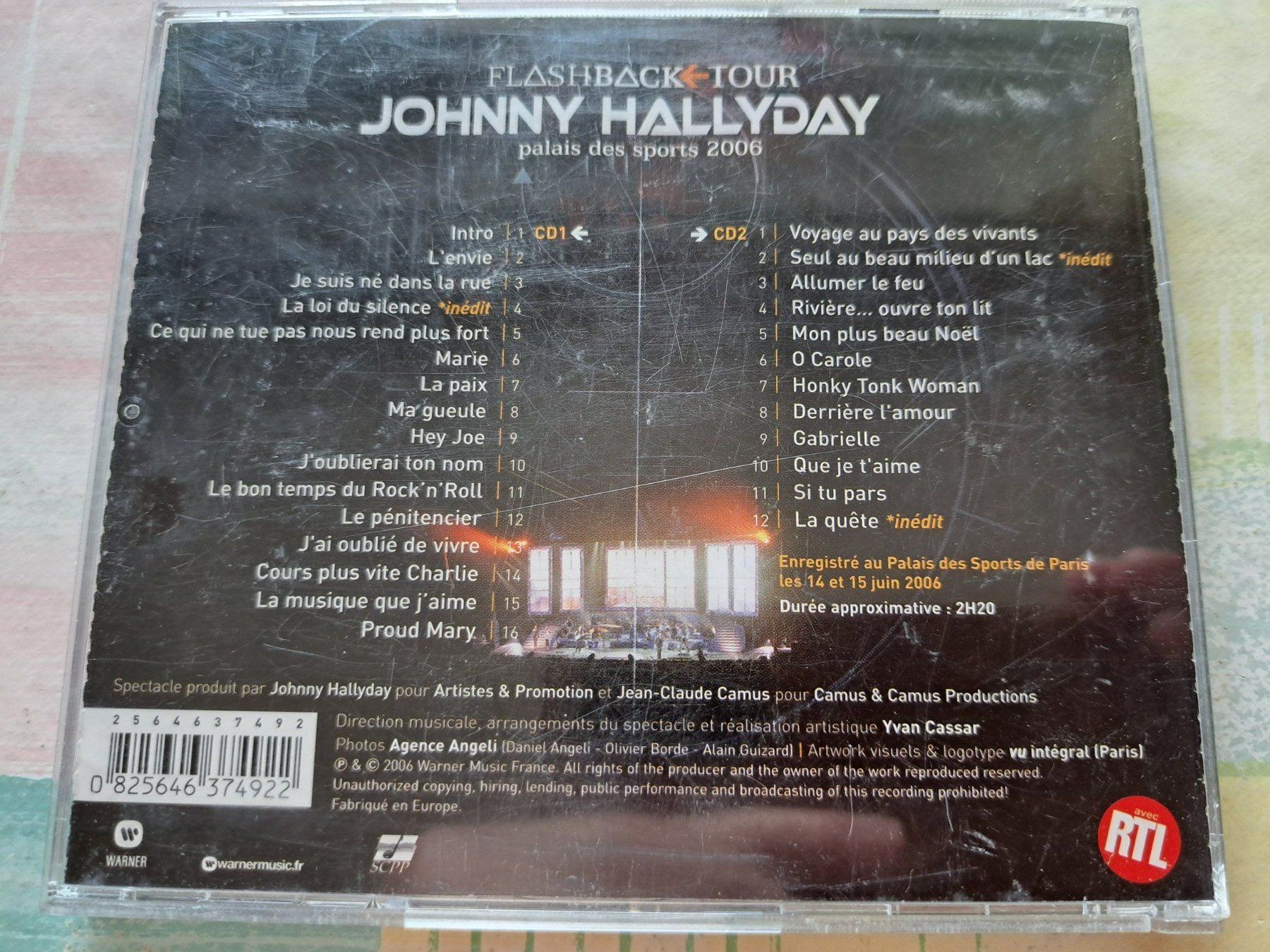 CD: Cd Johnny Hallyday - The flashback tour – Usato da Pully venduto da bro_n52j 1