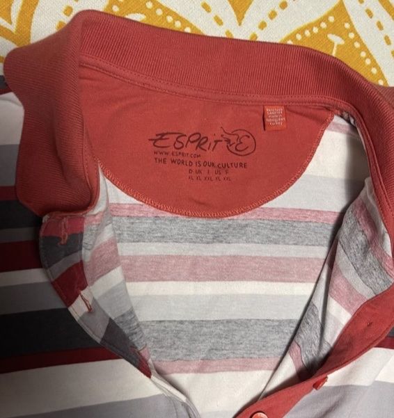 Esprit Magliette Polo: Esprit Polo Uomo di cotone a righe-M/L-chic e elegante – Nuovo (secondo la descrizione) da Gordevio venduto da LanaZimm 5