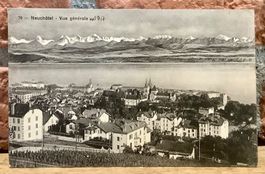 1917 - NEUCHÂTEL  Vue générale - Neuenburgersee