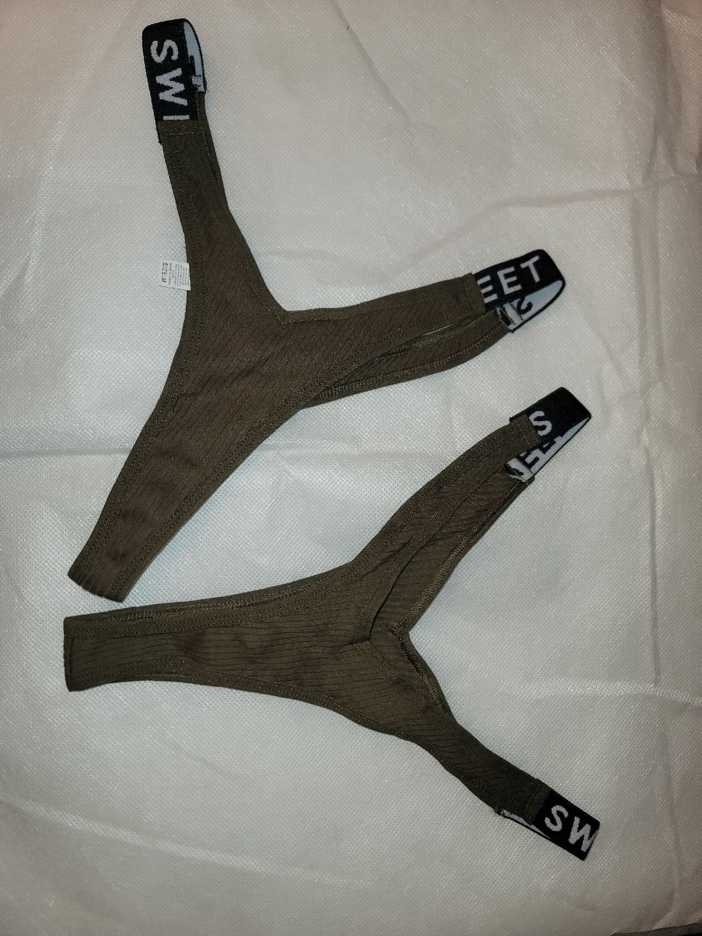 Altra biancheria intima: 2er Set, Sweet String, Tanga Oliv, thong olivia, stringtanga – Nuovo e nell'imballaggio originale da Zollikerberg venduto da Nice_Name 1