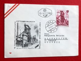 Ersttagbrief  aus  Österreich gestempelt Siehe Original Foto