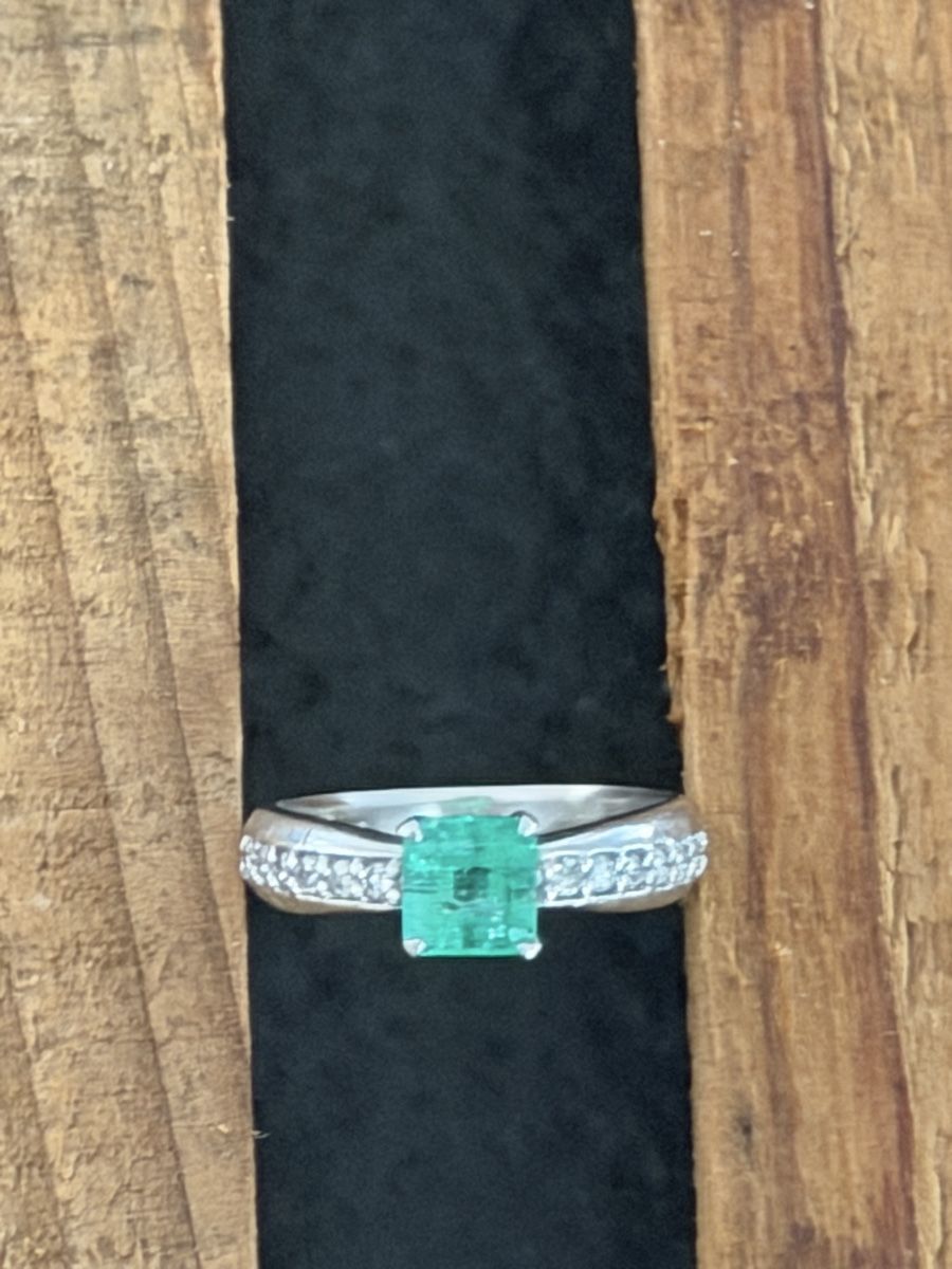 Bagues: Ring with emerald and diamonds 52 – D'occasion à Affeltrangen par SteFio88 2