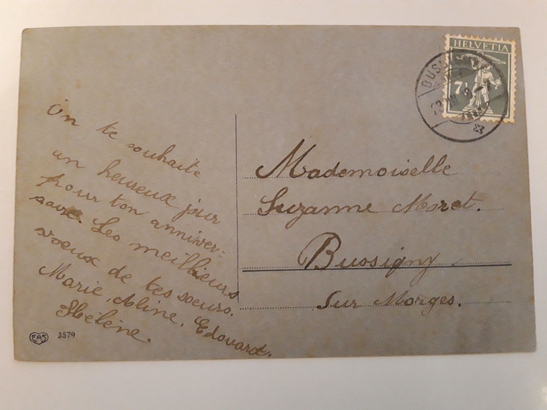 Cartoline postali: AK Rosen Bonne Fete – Usato da Sargans venduto da nicsam1815 1