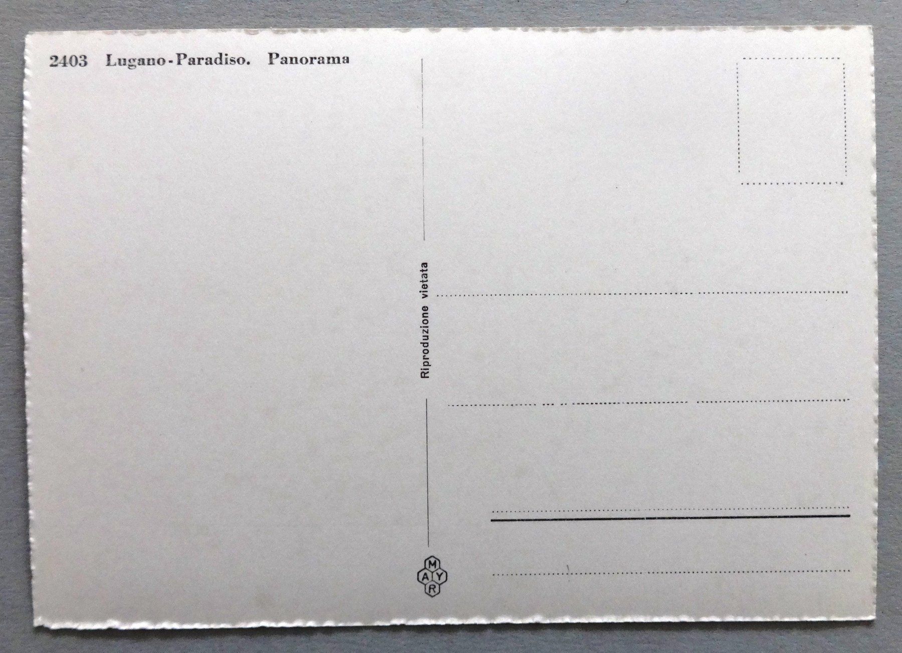 Ansichtskarten: Lugano-Paradiso, Panorama – Gebraucht aus Fétigny von Billy2miny 1