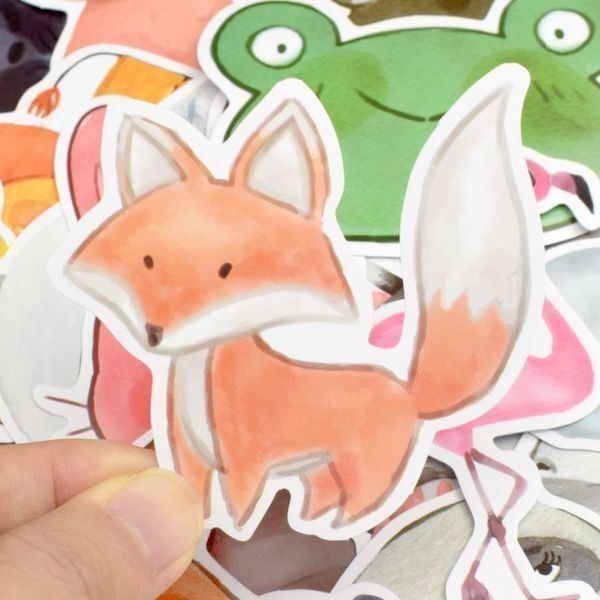 Aufkleber: 50 TIER STICKER - AUFKLEBER - WASSERFEST – Neu und originalverpackt aus Kriens von swissgadget 6