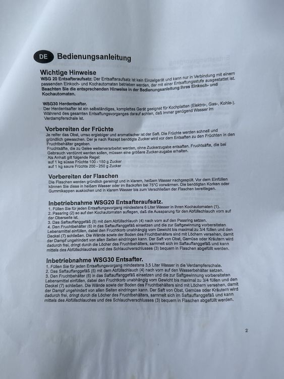 Weck Entsafter, Dampfentsafter, Entsaften leicht gemacht! (5 (Neu (gemäss Beschreibung)) in Grellingen für CHF 2 – nur Abholung auf Ricardo kaufen