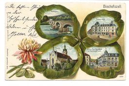 Bischofszell (TG) 4 Bilder - Kleeblatt-Präge-Litho - 1904