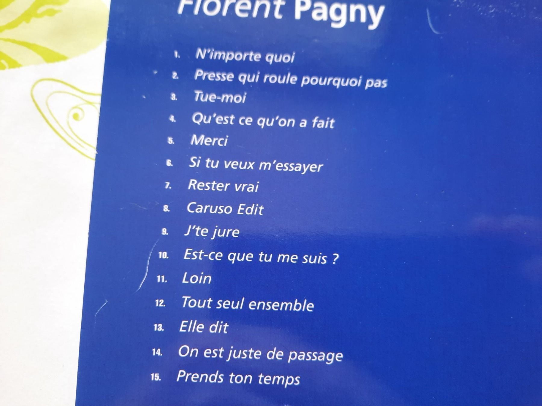 CD: CD Florent Pagny - Florent Pagny – Usato da Pully venduto da bro_n52j 2