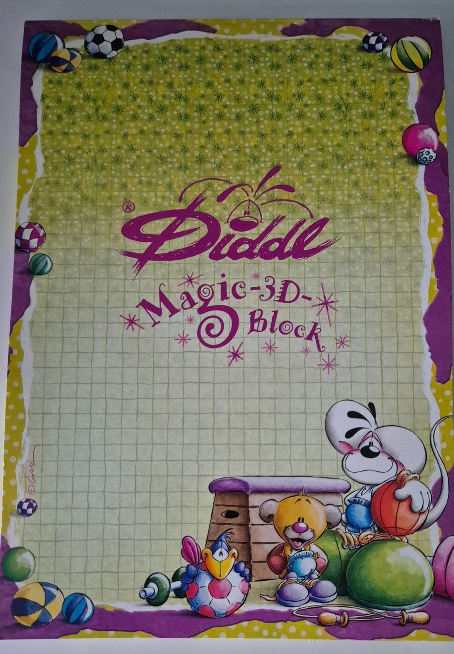 Blocchi: Diddl Block Magic-3D-Block  Grün A5 – Usato da Urtenen-Schönbühl venduto da Blume.9294