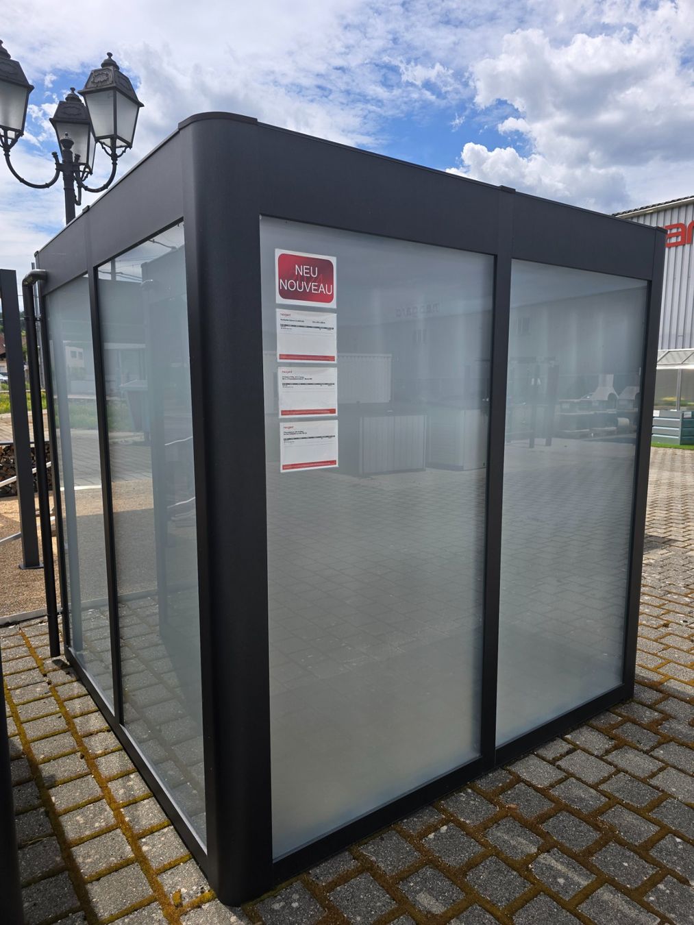 Casette da giardino & serre: Glashaus Pavillon Anthrazit Gebraucht – Usato da Gontenschwil venduto da colibri24. 3