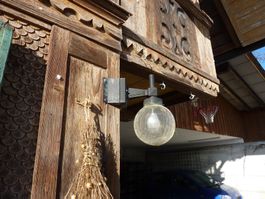 2 x Leuchte Lampe Aussenleuchte Wandlampe Eckmontage, Stühle