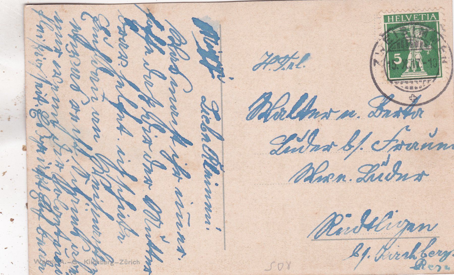 Ansichtskarten: Kitsch Trachten Appenzeller Kinder 1917 – Gebraucht aus Herisau von Lisegrat2008 1