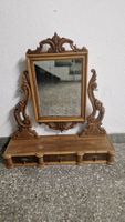 Antiker Spiegel mit Schubladen Holz 