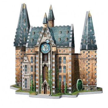 Puzzle: Hogwarts - Clock tower - puzzle 3D Wrebbit – Nuovo e nell'imballaggio originale da Hochdorf venduto da ruest-online