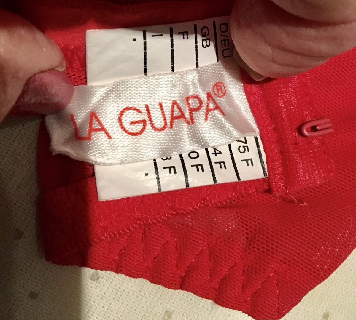 Altra biancheria intima: Roter BH & String Gr. 75F LA GUAPA Spitze NEU – Usato da Bellinzona venduto da LuganoBoutique 5