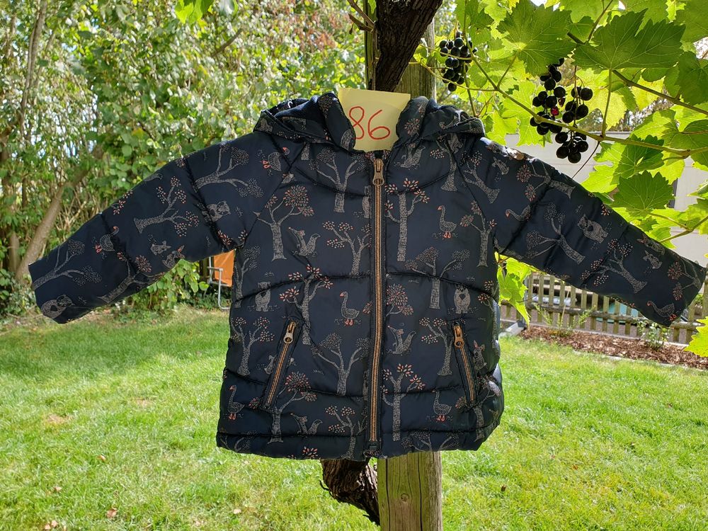 JONEN Mädchen Winterjacke Mit Leoprint - Lange Gefütterte Jacke Wasserabweisend